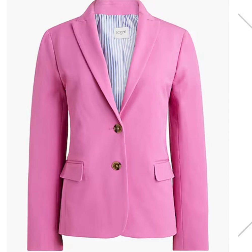 J Crew cotton two button blazer